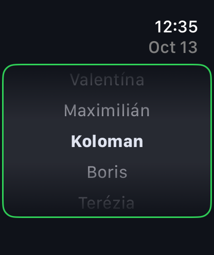 Apple Watch screenshot — detail